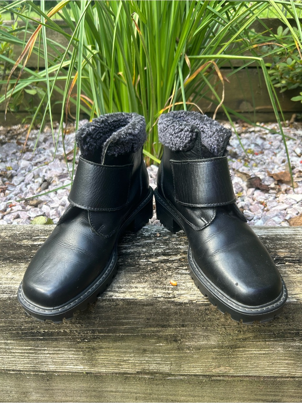 Blondo Black Leather Winter Boots